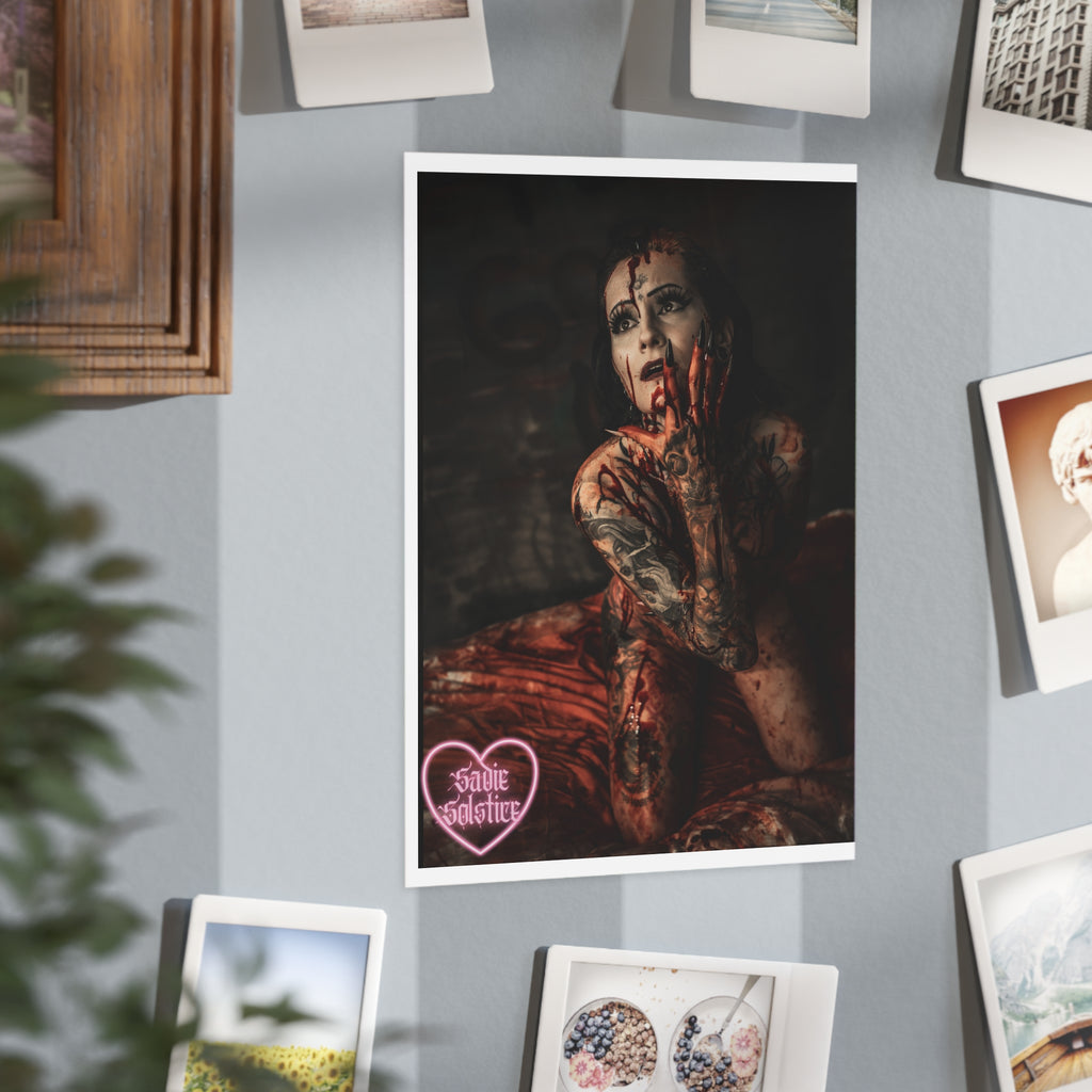 5x7 Print- Bloody Babe