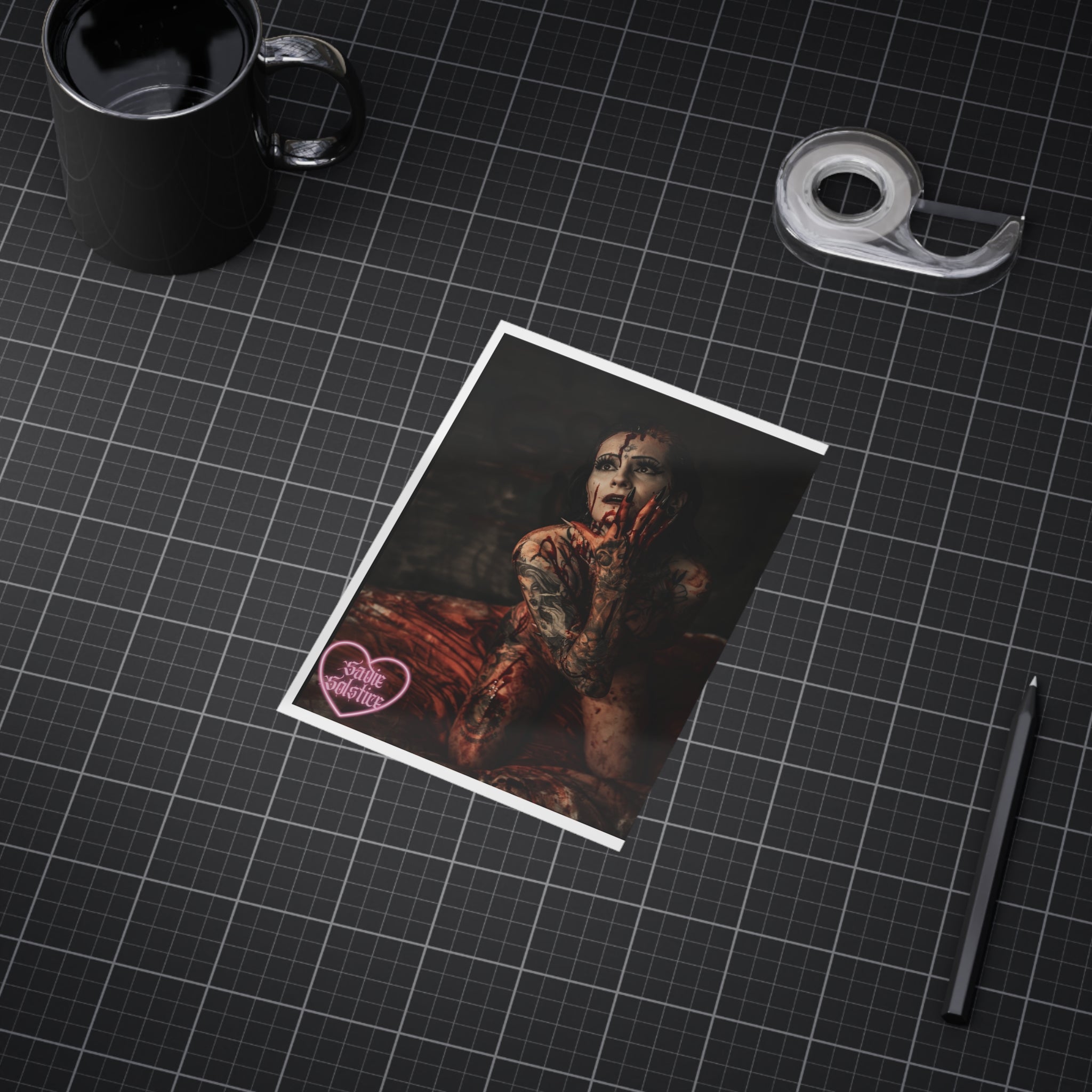 5x7 Print- Bloody Babe